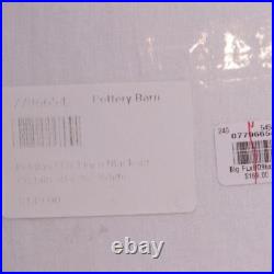 S/2 Pottery Barn Belgian flax linen blackout curtain panels, 50x96, white