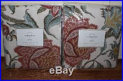 Set/2 NWT Pottery Barn Cynthia Palampore floral drape panels ivory 50x96 qty