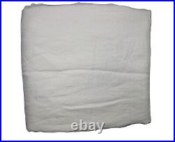 Set/2 Pottery Barn Belgian Flax Linen Cotton Lined Curtains 50x84 Ivory OB READ