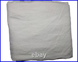 Set/2 Pottery Barn Belgian Flax Linen Cotton Lined Curtains 50x84 Ivory OB READ