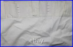 Set/2 Pottery Barn Belgian Flax Linen Cotton Lined Curtains 50x84 Ivory OB READ