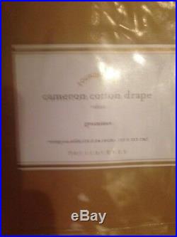 Set Of 4 Pottery Barn Straw Cameron Cotton Grommet Drapes 50 X 84 New