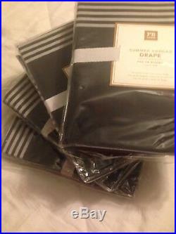 Set Of 4 Pottery Barn Teen Summer Abroad Drapes 52 X 84 New