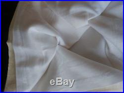 Set of 2 POTTERY BARN 50 x 96 BELGIAN FLAX LINEN DRAPES Ivory Lined