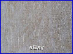 Set of 2 Pottery Barn Linen/Cotton Emery Grommet Drape Curtains 50x108 Oatmeal