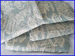 Set of 4 Pottery Barn 96 inch Alessandra Panels Curtains Drapes Porcelain Blue