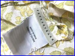 Vintage & Rare Pottery Barn Smocked Curtains 84 Discontinued Floral Yellow Green