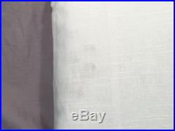 Williams-Sonoma White Linen Blend French Pleat Blackout Drape Panel Curtain